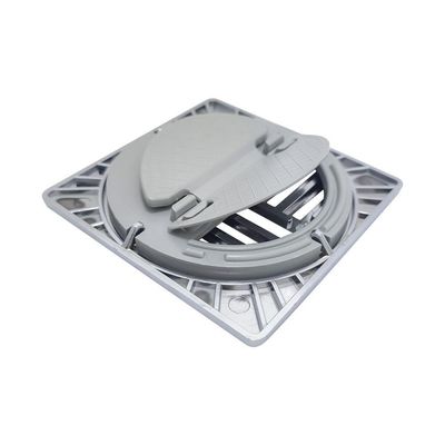 Ralo Grelha Anti-inseto Automático Inteligente Quadrado 10x10cm Banheiro Lavatório Cromado Abs
