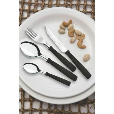 Garfo De Mesa Tramontina Inox New Kolor Preto