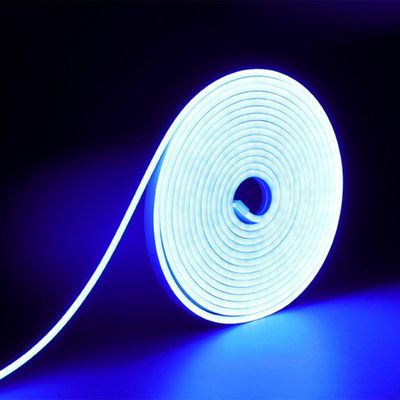 Kit 5 Metros Fita De Led Neon Taschibra 8w/m Ip65 12v Cores Azul