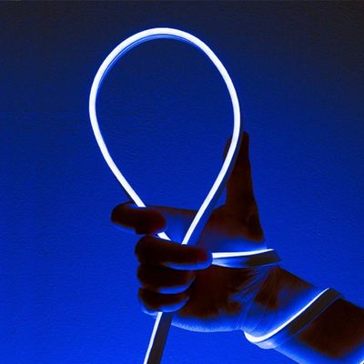 Kit 5 Metros Fita De Led Neon Taschibra 8w/m Ip65 12v Cores Azul