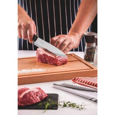 Faca Chef Tramontina Em Aço Inox 8" Preto Plenus