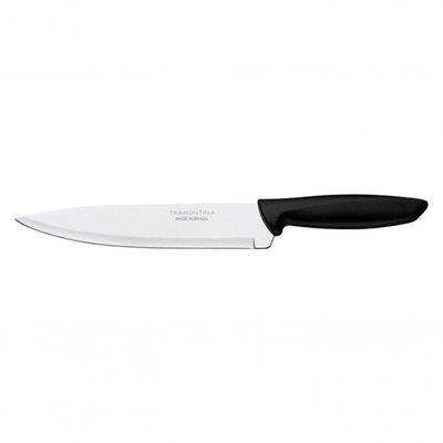 Faca Chef Tramontina Em Aço Inox 8" Preto Plenus