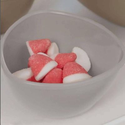 Kit 24 Cumbucas Plásticas Brancas 250ml Coza Tigela Triangular Sobremesas Petiscos