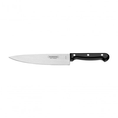 Faca Chefe Tramontina Ultracorte 7" Inox Preta