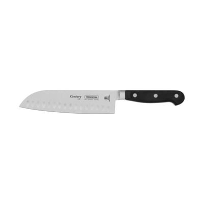 Faca Santoku Tramontina Century Com Lâmina Em Aço Inox E Cabo Em Policarbonato Preto E Fibra De Vidro 7