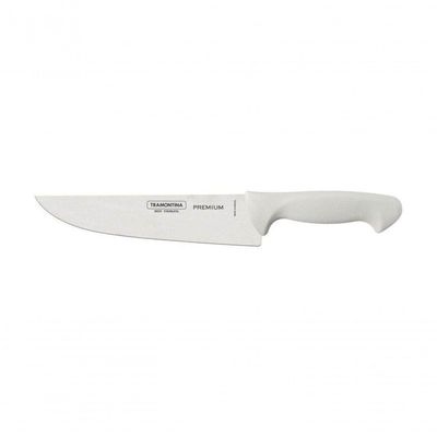 Faca Para Cozinha Tramontina Premium Com Lâmina Em Aço Inox E Cabo De Polipropileno Branco 8