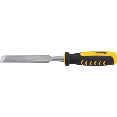 Formão Chanfrado 3-8 Aço Carbono Cabo Emborrachado Vonder