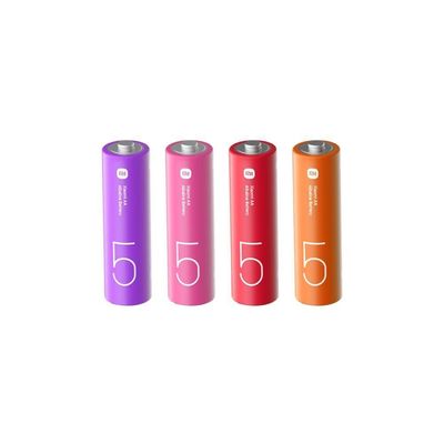 Pilha Alcalina AA Xiaomi Com 4 Unidades Colorido