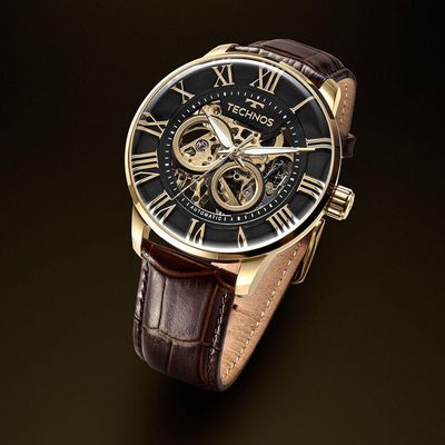 Relógio Technos Masculino Automatico Dourado - G3265at/0m G3265at/0m
