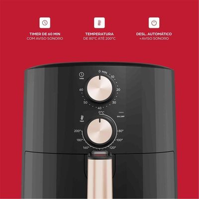 Fritadeira Elétrica WAP Air Fryer Grand Family 5L 220V