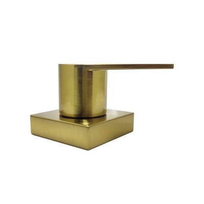 Acabamento Registro Alavanca Dourado Escovado + Brinde Adaptador Docol