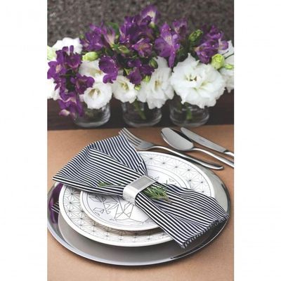 Sousplat Tramontina Cosmos 31,4cm Aço Inox Para Mesas Sofisticadas
