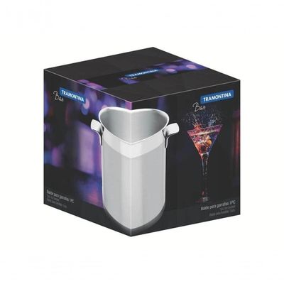 Balde Para Garrafas Tramontina Cosmos Em Aço Inox 5,2 Litros