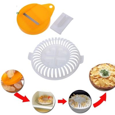Kit Fatiador E Forma Fritar Batata Chips Microondas Assa Sem Oleo Cenoura Maca Cortador Com Molheira