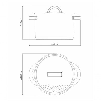 Espagueteira Tramontina Solar 24cm Em Aço Inox