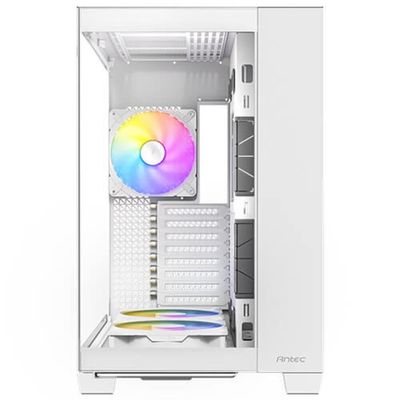 Gabinete Gamer Antec C8 Argb White Lateral Vidro Temperado 4mm E-atx-atx-m-atx-itx 2 Fans 120mm B