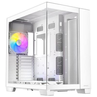 Gabinete Gamer Antec C8 Argb White Lateral Vidro Temperado 4mm E-atx-atx-m-atx-itx 2 Fans 120mm B