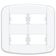 Placa 4x4"" - 4 Módulos Distanciados Blanc Mais - 11439430 - Fame Placa 4x4 4 Modulos Dist Blanc+ - 11439430 - Fame