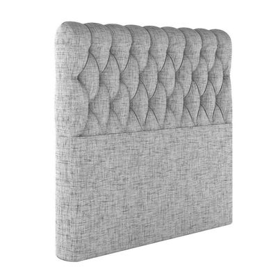 Cabeceira Estofada King 195 Cm Topázio Linho Cinza
