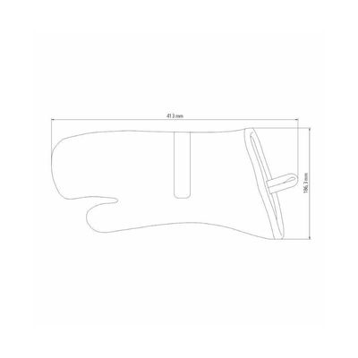 Luva Térmica Churrasco 100% Algodão Com 40 Cm Comprimento - Tramontina 26463100