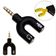 Adaptador (Fone E Microfone) P3 X P2 - Preto
