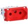 Tomada 2p+t Com 20 Ampères 250 Volts Vermelho - E011100175 - Wetzel