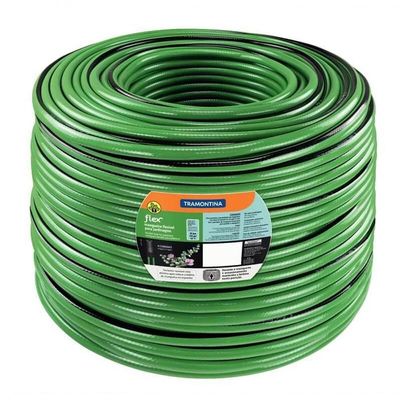 Mangueira Flex Tramontina Para Jardim Em Pvc Verde 4 Camadas 200m