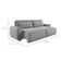 Sofá 3 Lugares Retrátil e Reclinável City Linho Cinza 180 cm