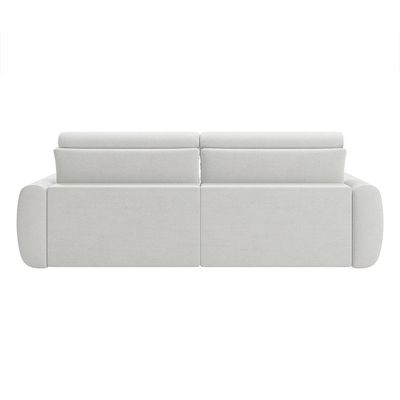 Sofá 3 Lugares Retrátil e Reclinável City Linho Cru 220 cm