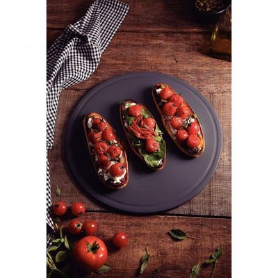 Tábua De Corte Tramontina Pizza Em Polipropileno Cinza