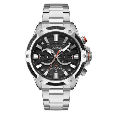 Relógio Technos Masculino Carbon Prata Js25bcc/1p Js25bcc/1p
