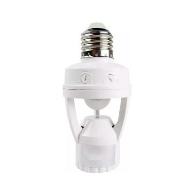 Sensor De Presença Com Fotocélula Iluminação Lâmpada Soquete E27