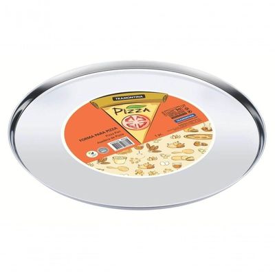 Forma Para Pizza Tramontina Service Em Aço Inox 30cm