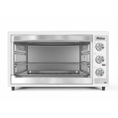 Forno Elétrico Philco 50L Branco Dupla Resistência 220V