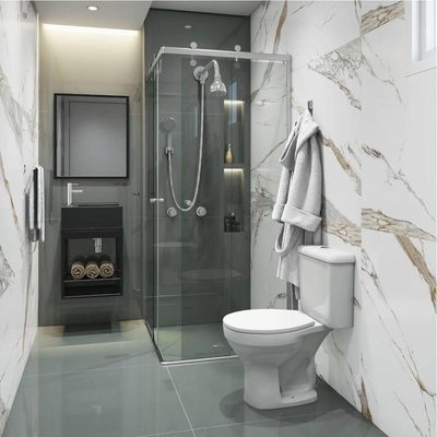Kit Bacia Com Caixa Acoplada Sabará Com Assento + Kit Para Instalação Branco - Cbsra00 - Icasa