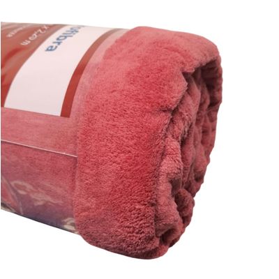 Manta Microfibra Queen 220x240cm Unicolor Jolitex Vinho