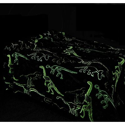 Manta Solteiro que Brilha no Escuro 150x200cm Corttex Unicornio