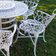Mesa Giratória De Jardim Com Cadeiras De Alumínio Fundido Viena Branco