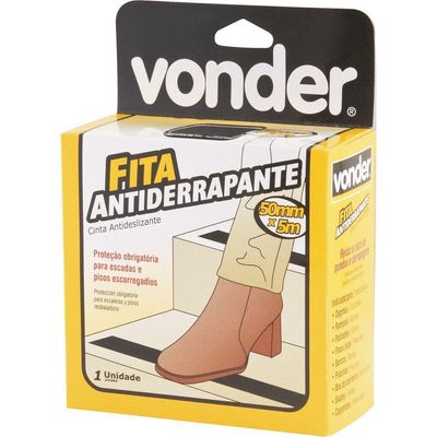 Fita Antiderrapante 50mmx15m Preta Vonder