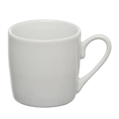 Jogo Xícaras Branca Porcelana 12 Peças Café 80ml