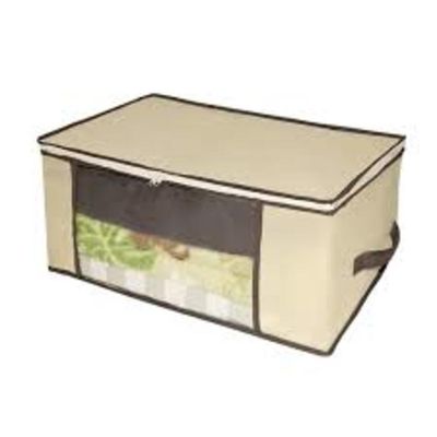 Cesto Organizador Dobrável Caixa Guarda Roupa Saco Organizadora Multiuso Grande Anti Mofo Cobertor Edredom Toalha 60x45x