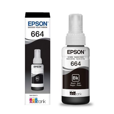 Refil Epson 664 - Preto - 70ml - T664120al