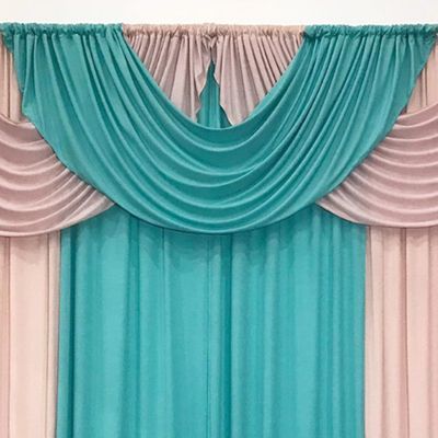Cortina Mariela Varão Duplo Malha  3,00m x 2,60m Sala Quarto - Rosê e Tifani