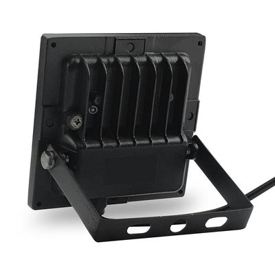 Kit 5 Refletor De Led Slim 50w Prova Dágua Preto Bivolt 3000k Quente