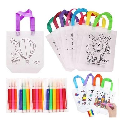 Kit 10 Sacolinhas De Pintar Sacola Lembrancinha Aniversário