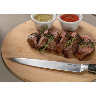 Kit 2 Facas para Cozinha 5' Brinox Infinity Inox Restaurante Buffet Legumes 24cm