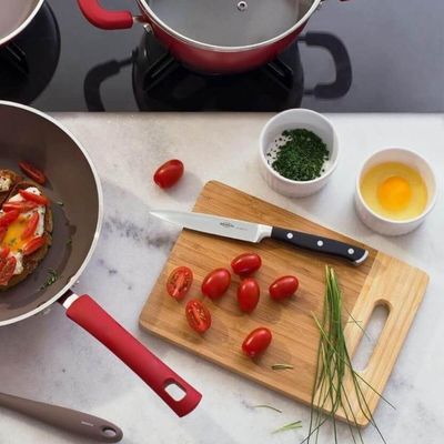 Kit 2 Facas para Cozinha 5' Brinox Infinity Inox Restaurante Buffet Legumes 24cm