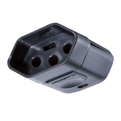 Plugue Fêmea Preto 2p+t De 20 Ampères E 250 Volts - 57403155 - Tramontina