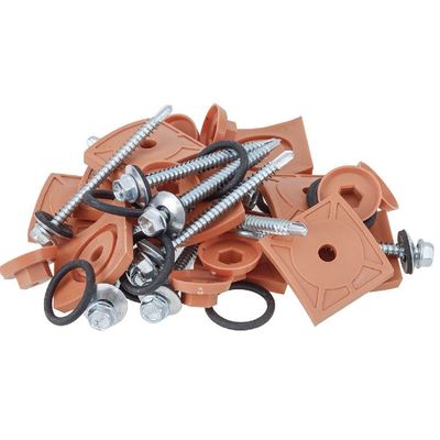 Kit De Vedação E Fixação Para Telha Plan Cerâmica Com 10 Peças - 081180630021 - Permatti