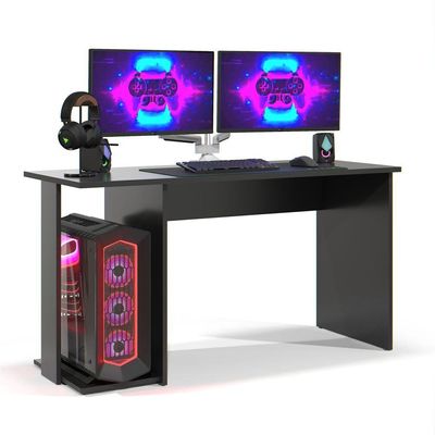 Mesa Escrivaninha Gamer Valorant Com Espaço Para Gabinetes E Monitores Estilo Moderno